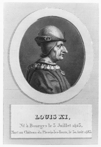 Ludwig XI., König von Frankreich (Stich) von French School