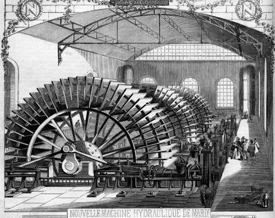 Hydraulische Maschine von Marly, gebaut von Ingenieur Dufrayer von French School