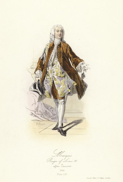 Marquis, Regierungszeit von Ludwig XV. von Frankreich von French School