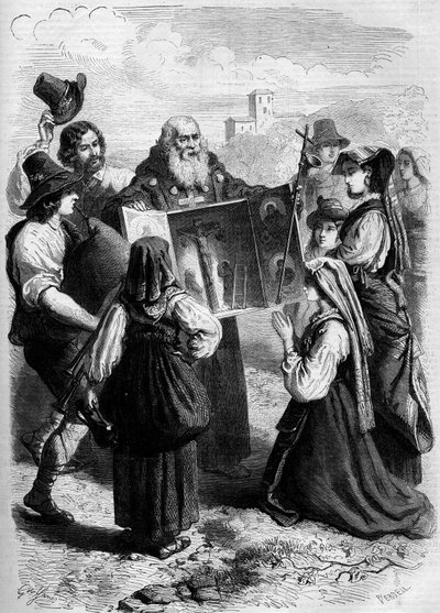 Monstranz von Reliquien in San Gennaro; Italien von French School