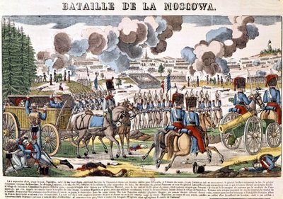 Napoleon I. in der Schlacht von Moskau von French School