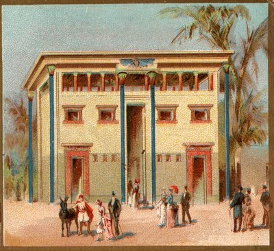 Paris. Weltausstellung 1889: Ägyptisches Haus von French School