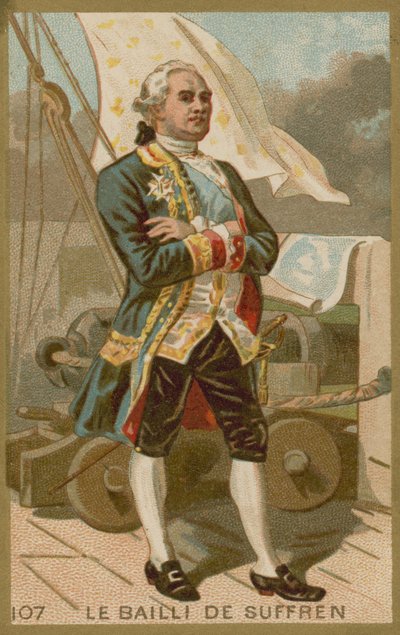 Pierre André de Suffren, französischer Admiral von French School