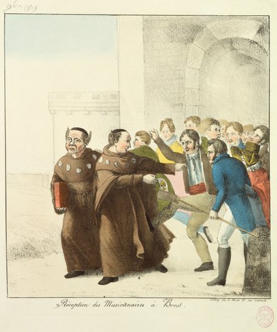 Empfang von Missionaren in Brest von French School