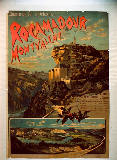 Rocamadour und Montvalent, ca. 1900 von French School