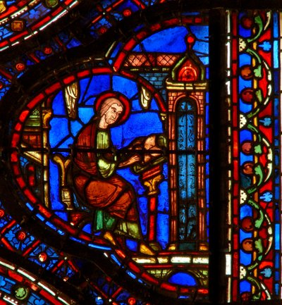 St. Antonius: liest in seiner Zelle von French School