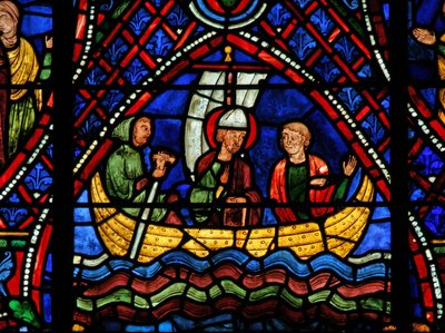St. Apollinaire: in einem Boot von French School