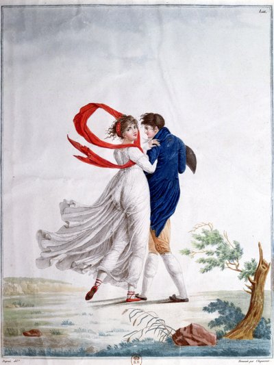 Der Morgenspaziergang, ca. 1800 von French School