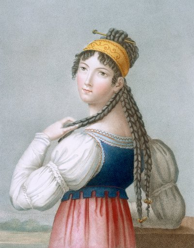 Der lebhafte Deutsche, graviert von L. Dibart von French School