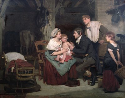 Impfung gegen Pocken, ca. 1800 von French School