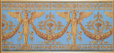 Tapetenfries aus der Konsulatszeit, ca. 1800 von French School