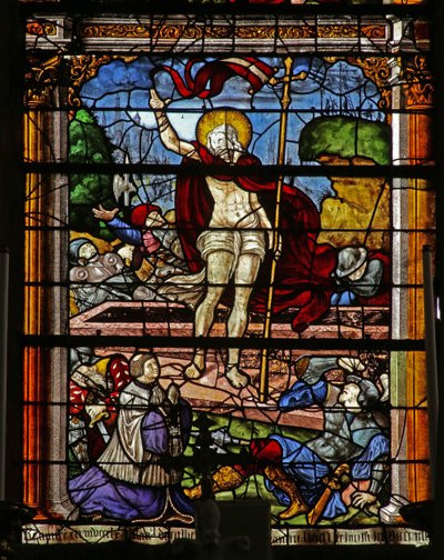 Fenster mit der Auferstehung von French School