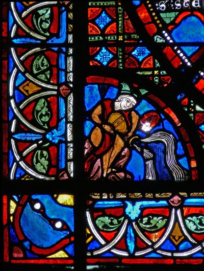 Fenster w15 Darstellung von Stiftern - Wasserträger von French School