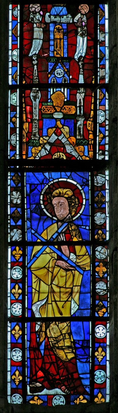 Fenster w204 mit einem Apostel von French School