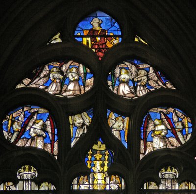 Fenster w210, St. Jakob und Engel von French School