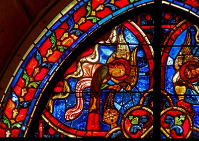Fenster w2 zeigt Engel von French School
