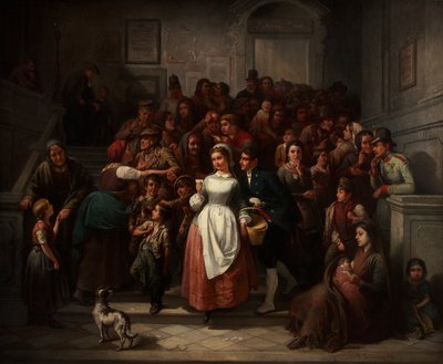 Nach der Lotterieziehung von Friedrich Friedländer Ritter von Malheim