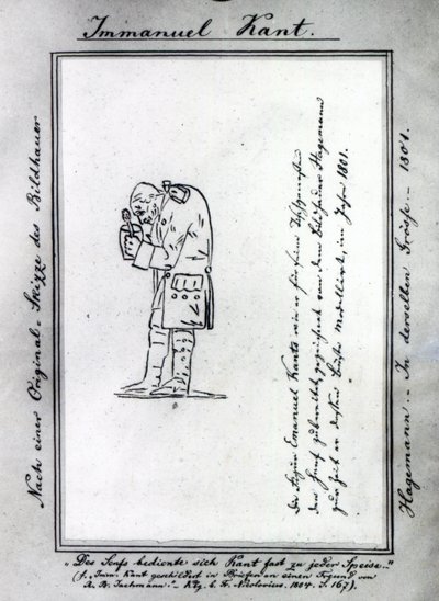 Kant mischt Senf, 1801 von Friedrich Hagemann