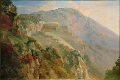 Kloster im Gebirge bei Subiaco von Friedrich Nerly