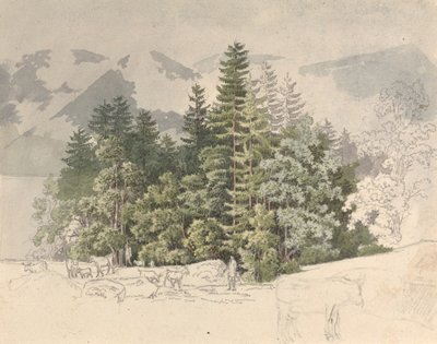 Alpenlandschaft von Friedrich Salathé