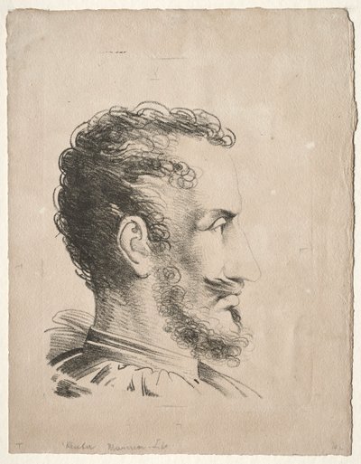Profilkopf von Friedrich Wilhelm Reuter