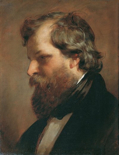 Der Maler Carl Rahl von Friedrich von Amerling