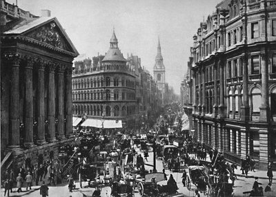 The Mansion House und Cheapside, um 1896 von Frith and Co