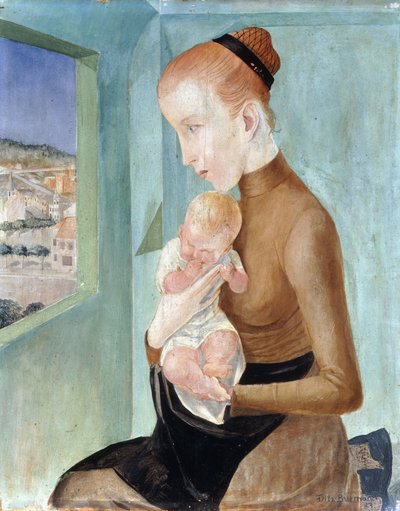 Mutter und Kind von Fritz Burmann