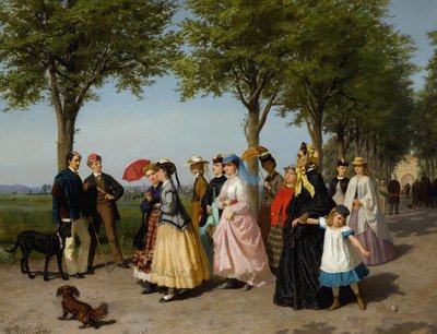 Die Promenade von Fritz Paulsen