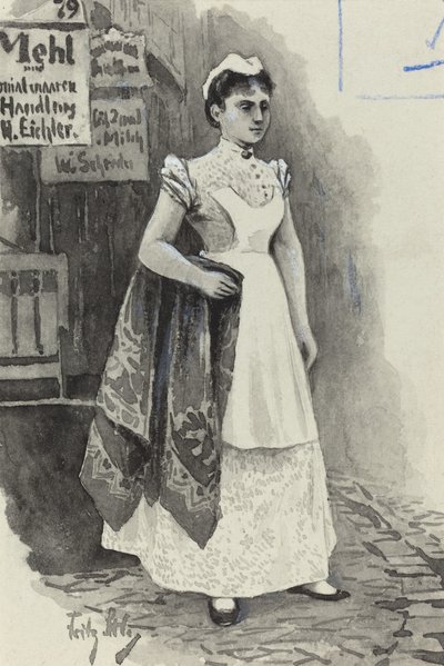 Dienstmädchen von Fritz Stoltenberg