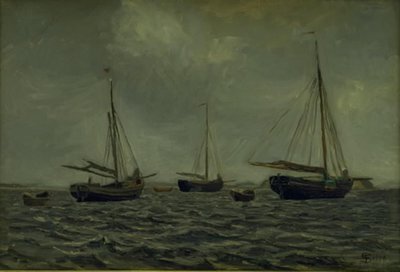 Schiffe vor Anker von Fritz Syberg