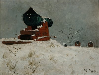 Kanone, Akershus von Fritz Thaulow