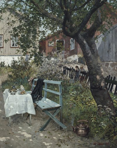 Sommertag im Garten von Fritz Thaulow