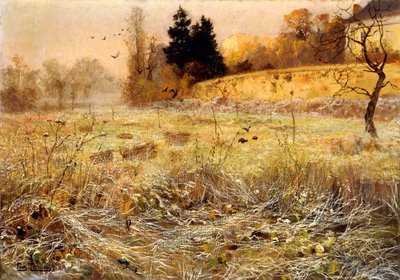 Der Reif, ca. 1900 von Frits Thaulow