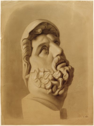 Kopfdetail des Laokoon von Fritz von Uhde