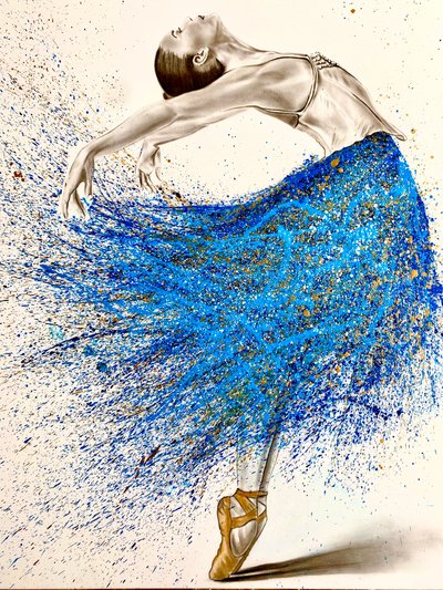 Blaue Ballerina von Gabor