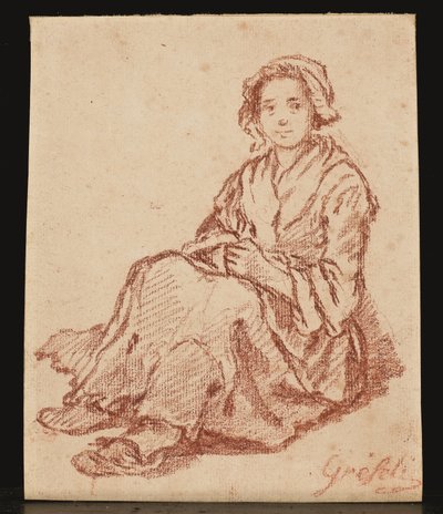 Sitzende Frau (Femme assise) von Gabriel Gresly