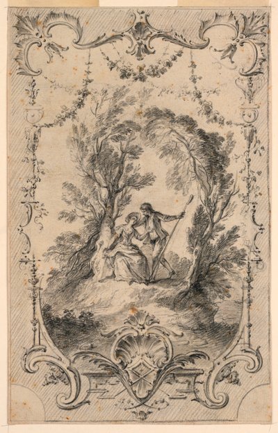 Der eifrige Schäfer von Gabriel Huquier