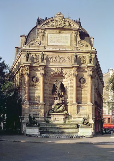 Der Fontaine Saint-Michel, 1860 von Gabriel Jean Antoine Davioud