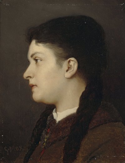 Mädchenportrait von Gabriel von Max
