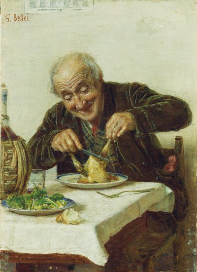 Eine befriedigende Mahlzeit von Gaetano Bellei