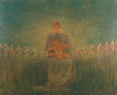 Madonna dei gigli von Gaetano Previati