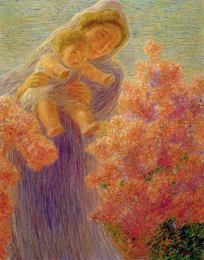 Mutter und Kind von Gaetano Previati