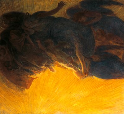 Schöpfung des Lichts von Gaetano Previati