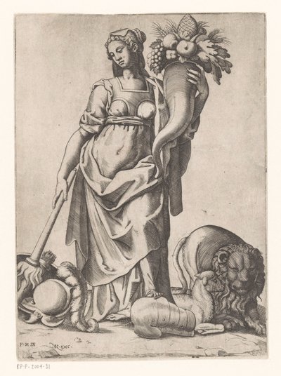 Allegorie auf den Überfluss dank Frieden von Gaspare Oselli