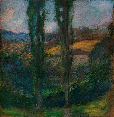 Die Pappeln in der Normandie, ca. 1905 von Gaston La Touche