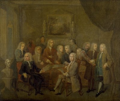 Eine Versammlung von Virtuosen, 18. Jahrhundert von Gawen Hamilton
