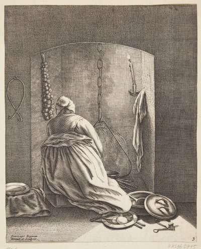 Eine Frau, die kocht von Geertruyt Roghman