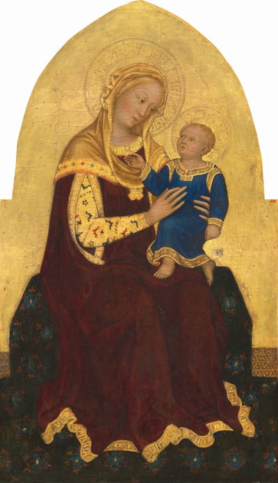 Madonna und Kind auf dem Thron von Gentile da Fabriano
