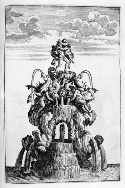 Brunnenentwurf von Georg Andreas Bockler